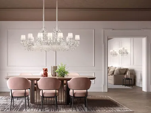 ETERNAL S 24/152/65 - Pendant lamp with crystals - Ceiling lamp by Masiero