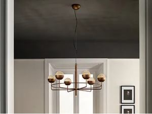 IGLÙ S6+1 - LED metal pendant lamp - Ceiling lamp by Masiero