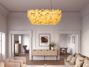 ROYALE S 24/120/50 OV - Onyx pendant lamp - Ceiling lamp by Masiero