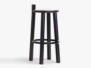 MC27 DOPO - High ash stool with metal footrest - Stool by Mattiazzi