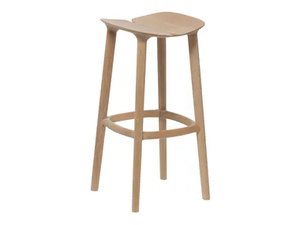 MC3 OSSO - High oak stool with footrest - Stool by Mattiazzi