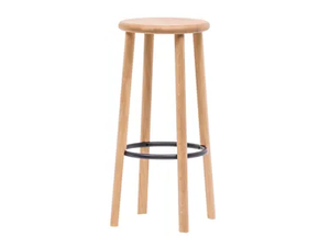 MC5 SOLO - High oak stool - Stool by Mattiazzi