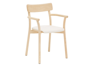 MC8 CHIARO - Ash chair with integrated cushion and armrests - Accessories by Mattiazzi