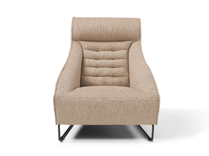 DALIA - Sled base fabric armchair - Armchair by Max Divani