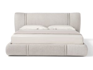 EMBER - Fabric storage bed with upholstered headboard - Bed frame by Max Divani