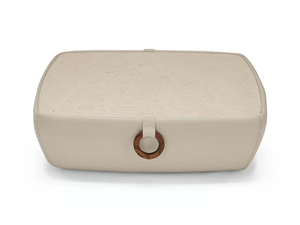 TARKIN - Low leather coffee table with gres top - Coffee table by Max Divani