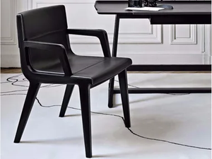 ACANTO '14 - Leather chair with armrests - Chair by Maxalto