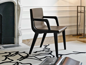 ACANTO - Solid wood chair with armrests - Chair by Maxalto