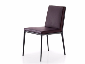 CARATOS - Upholstered leather chair - Chair by Maxalto