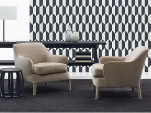 FEBO - Fabric armchair with armrests - Armchair by Maxalto