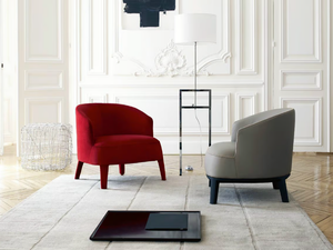 FEBO - Upholstered fabric armchair with armrests - Armchair by Maxalto