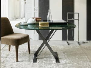 PATHOS - Square marble table - Table by Maxalto