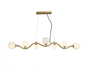 UVA - Opal glass and metal pendant lamp - Ceiling lamp by MAYTONI