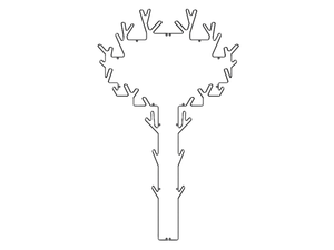 TREE - Wall-mounted painted metal coat rack - Accessories by Maze