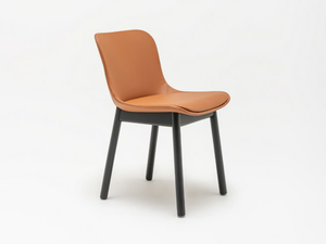 BALTIC 2 CLASSIC - Fabric chair with integrated cushion and wooden legs - Chair by Mdd