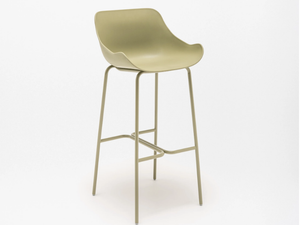 BALTIC - High polypropylene stool with footrest - Stool by Mdd