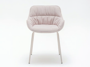BALTIC SOFT - Upholstered fabric chair with armrests - Chair by Mdd