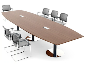 DISC BASE - Oval meeting table - Table by Mdd