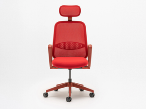 HI DRIVE - Swivel fabric office chair with headrest - Office Chair by Mdd