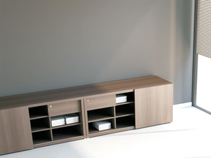 MITO - Low office storage unit with sliding doors - Cabinet by Mdd