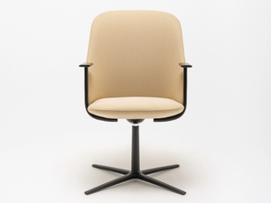 PARALEL - Upholstered fabric chair with armrests - Chair by Mdd