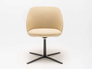 PARALEL - Upholstered with 4-spoke base fabric chair - Chair by Mdd