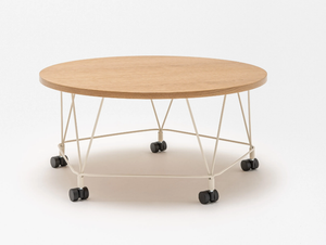 PENTAL - Wooden coffee table with castors - Coffee table by Mdd