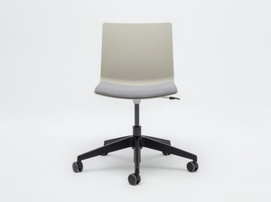 SHILA - Height-adjustable plastic chair with 5-spoke base with integrated cushion - Accessories by Mdd