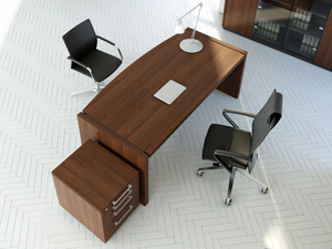STATUS - Rectangular melamine-faced chipboard office desk - Desk by Mdd