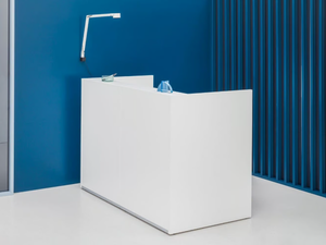 TERA - Modular reception desk with Built-In Lights - Desk by Mdd
