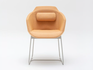 ULTRA UFP5 - Sled base upholstered fabric chair with armrests - Chair by Mdd