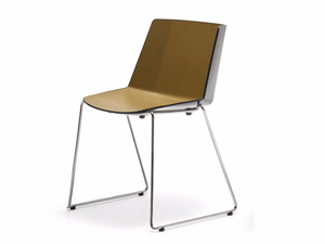 AÏKU - Stackable sled base polypropylene chair - Chair by MDF Italia