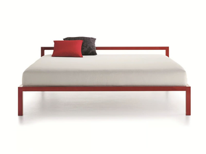 ALUMINIUM BED - Aluminium double bed - Bed frame by MDF Italia