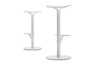 DUETTO - High stool with footrest - Stool by MDF Italia