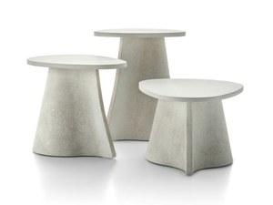 FOSSIL - Fiber cement coffee table - Side table by MDF Italia