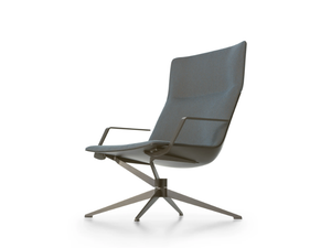 NEIL - Fabric armchair with 4-spoke base high-back - Armchair by MDF Italia