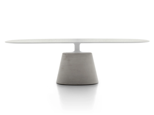 ROCK TABLE MAXI - Cement dining table - Table by MDF Italia