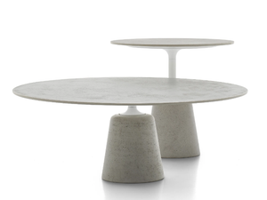 ROCK TABLE MINI - Cement coffee table - Side table by MDF Italia