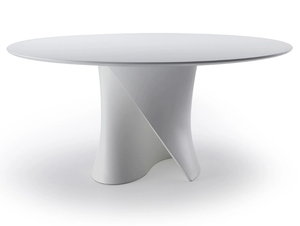 S TABLE - Round Cristalplant® table - Table by MDF Italia