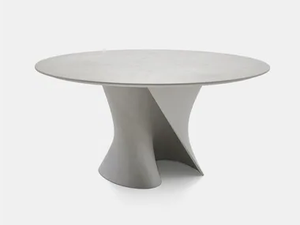 S TABLE - Round reconstructed stone table - Table by MDF Italia