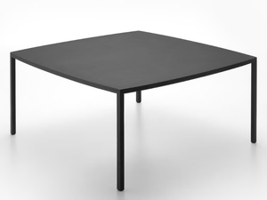 TENSE CURVE - Square reconstructed stone table - Table by MDF Italia