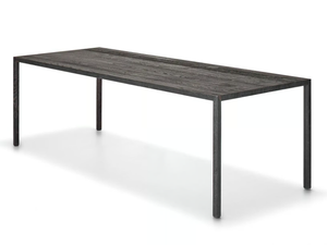 TENSE MATERIAL CARBONE - Rectangular oak table - Table by MDF Italia