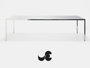 TENSE - Rectangular aluminium table - Table by MDF Italia