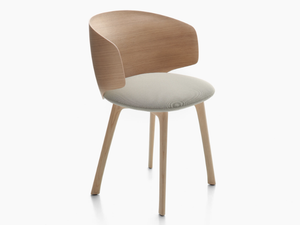 UNIVERSAL COLLECTION - Wooden chair with integrated cushion - Accessories by MDF Italia