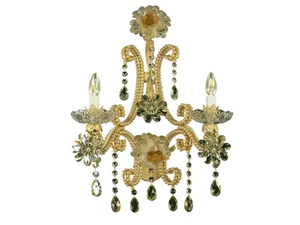 A323 - Chandelier with crystals - Ceiling lamp by Mechini