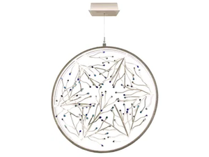 GIRÒ - Wrought iron pendant lamp - Ceiling lamp by Mechini