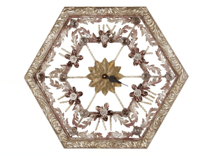 HEXAGONAL CLOCK - Wall-mounted wrought iron clock - Styling by Mechini