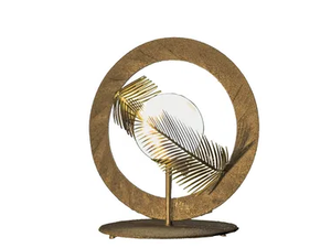ROUND - Wrought iron table lamp - Table lamp by Mechini