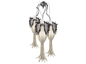 SCUDO - Chandelier with crystals - Ceiling lamp by Mechini
