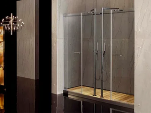 FILODOCCIA - 2 places niche glass shower cabin - Shower by MEGIUS